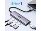 UGREEN USB-C Hub 5-in-1 15596 3x USB-A,1x USB-C,1x HDMI (6941876215966)