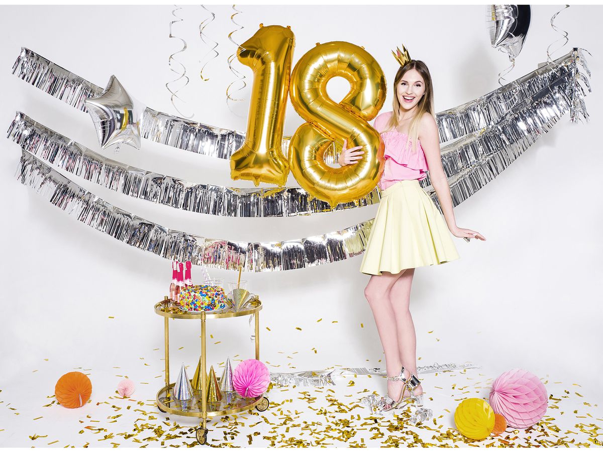 PARTYDECO Palloncino in foil no. 8 86cm FB1M-8-019 oro (5902230736184)