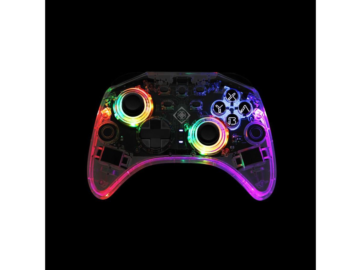 DELTACO Gaming Ctrl.Wireless, RGB 4222135 transparent,NSW (7333048059819)