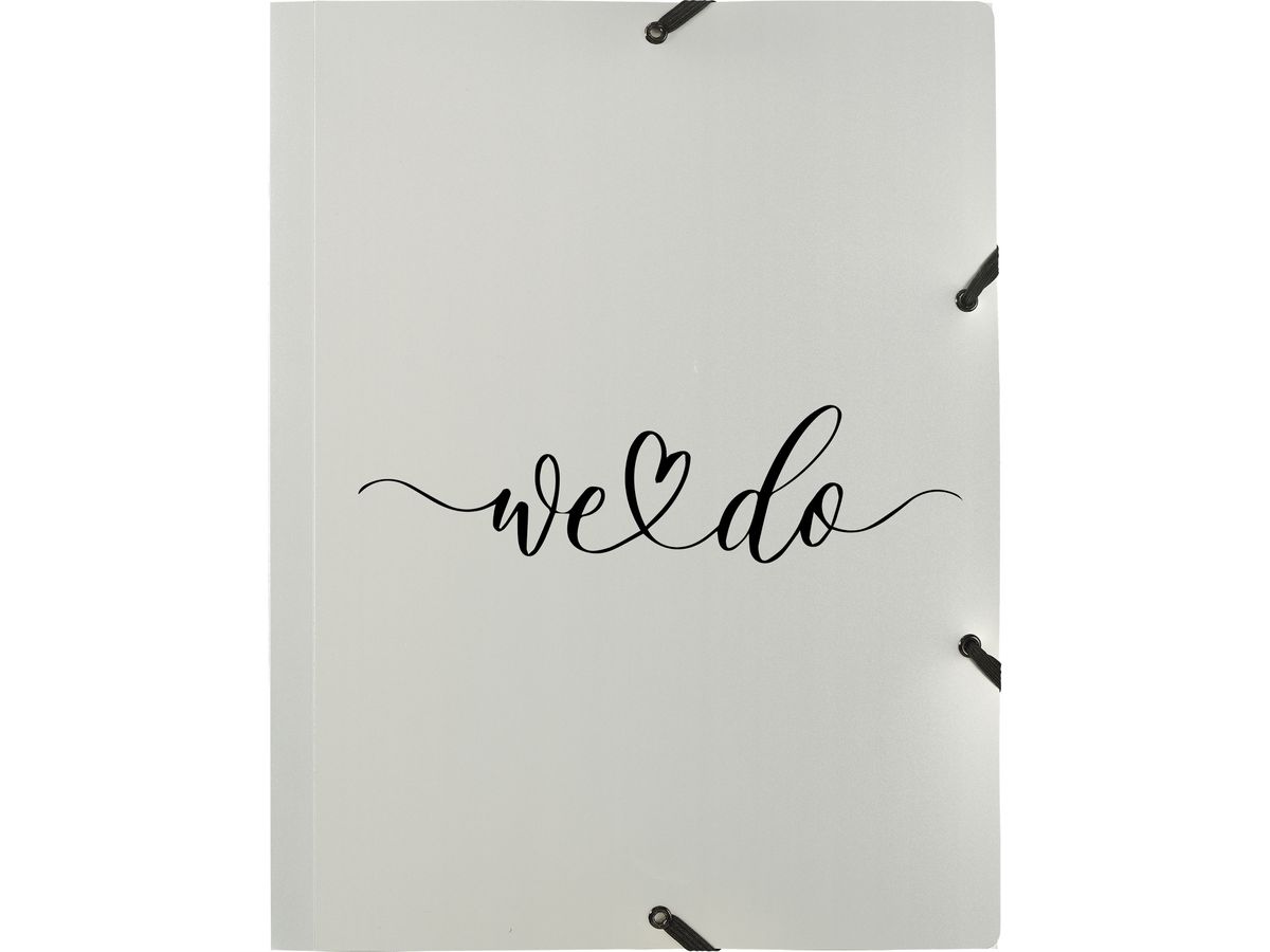KOLMA Cartella elastico Wedding A4 11.178.07 opak argento,we do (7611967113820)