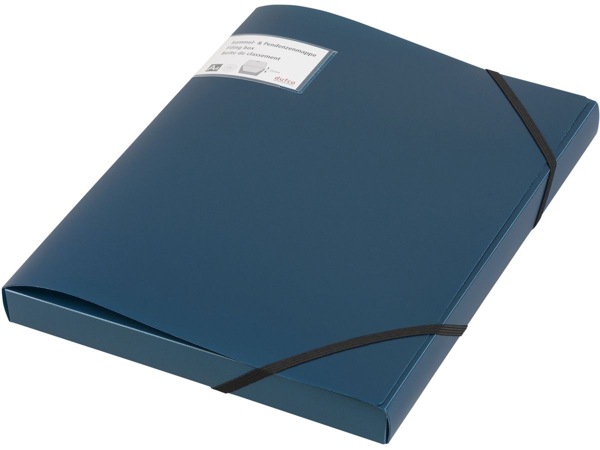 DUFCO Classeur Compartim. A4 51500.03656 bleu metallic 2.5cm (7610259036564)