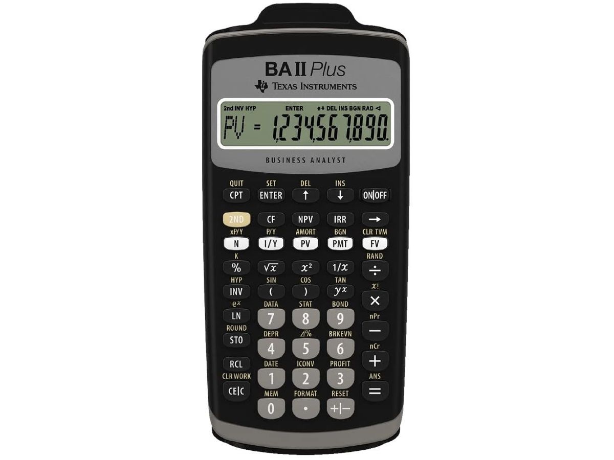 TEXAS INSTRUMENTS Schulrechner TI-BAII+ plus d/f/i (3243480100533)