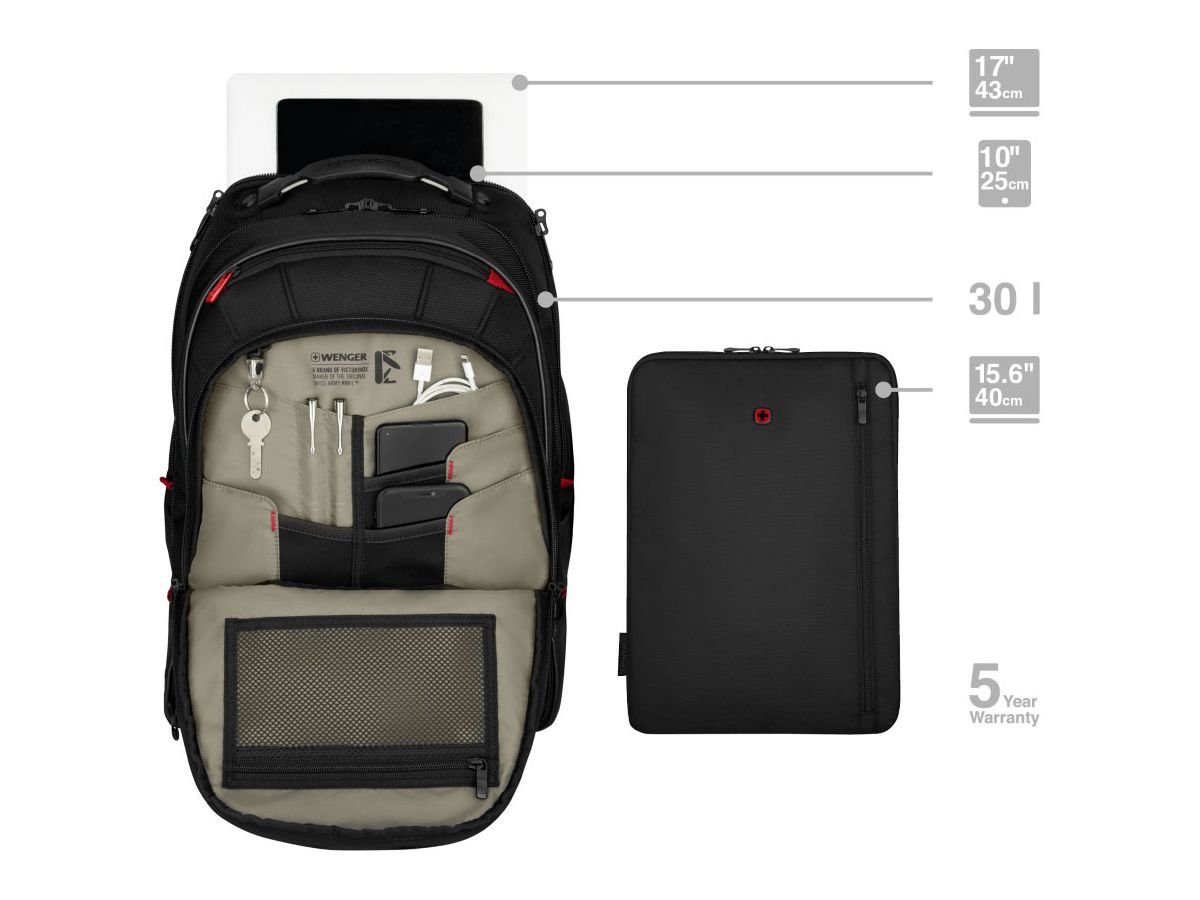 WENGER Business Backpack Carbon Pro 653129 15.6 inch (7611160255242)