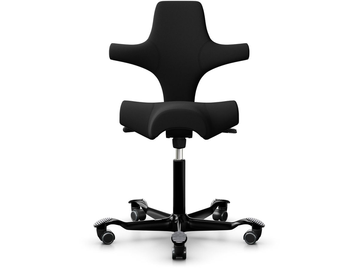 HAG Bürodrehstuhl Capisco 8106 8106-STD schwarz/schwarz (7612532056436)