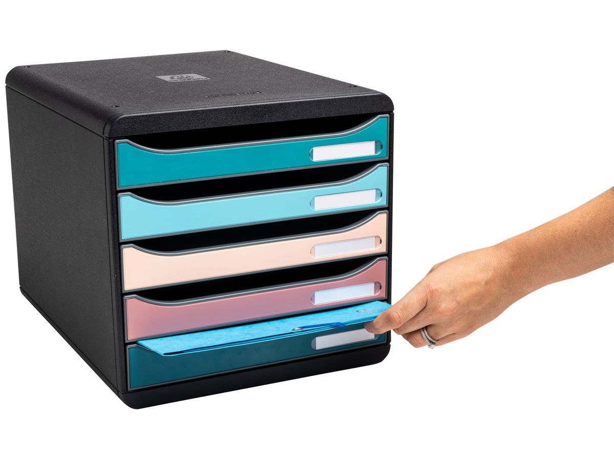 EXACOMPTA Schubladenbox SKANDI A4+ 309606D Big Box, 5 Schubladen (9002493309609)