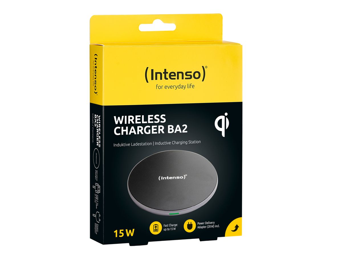 INTENSO Wireless Charger BA2 black 7410520 (4034303032556)