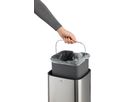 DURABLE Abfalleimer NO TOUCH 12lt 342123 touchless, Edelstahl (4005546728339)