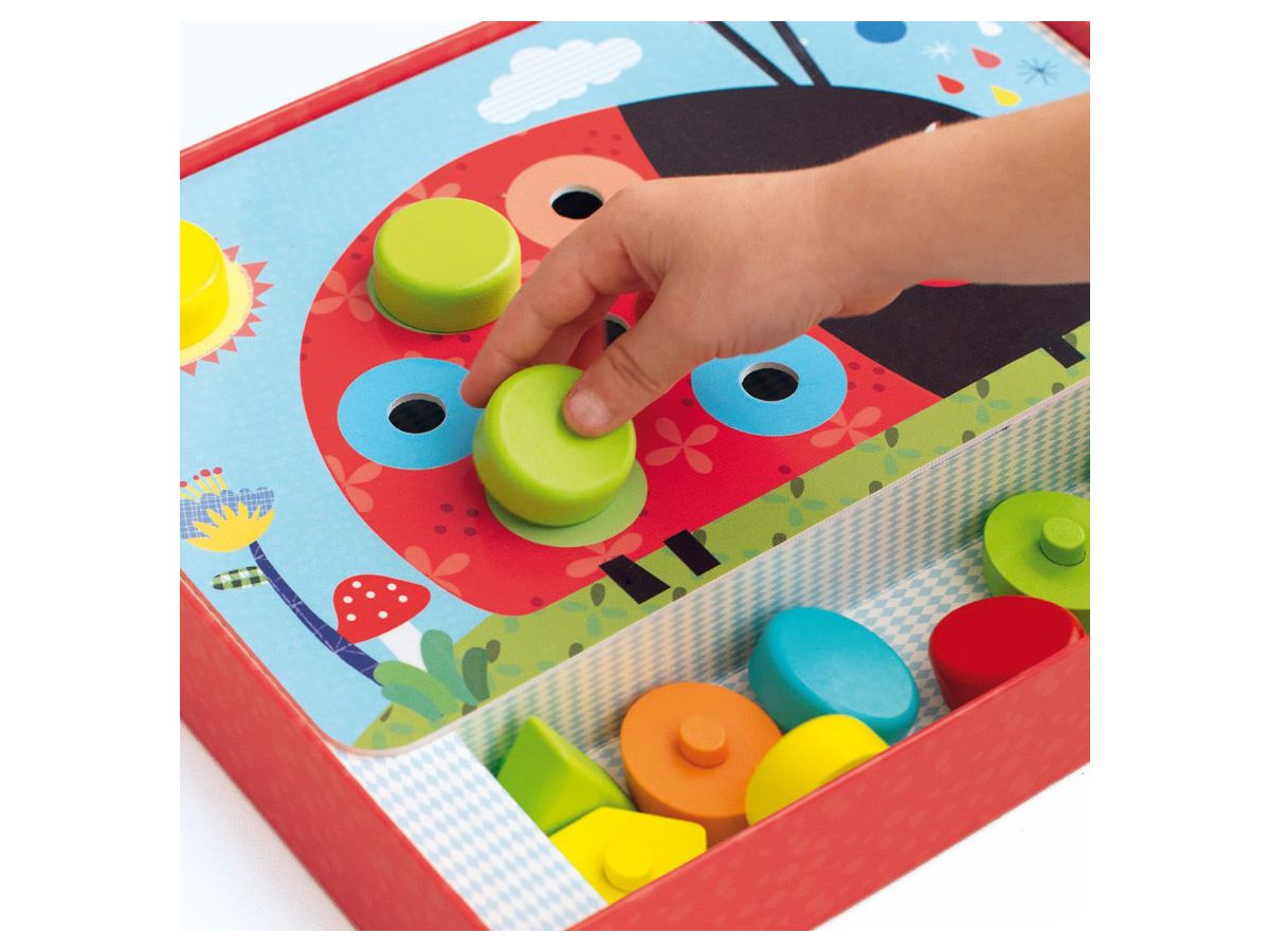 APLI KIDS Gioco del mosaico 17652 15 blocchi di legno (8410782176527)