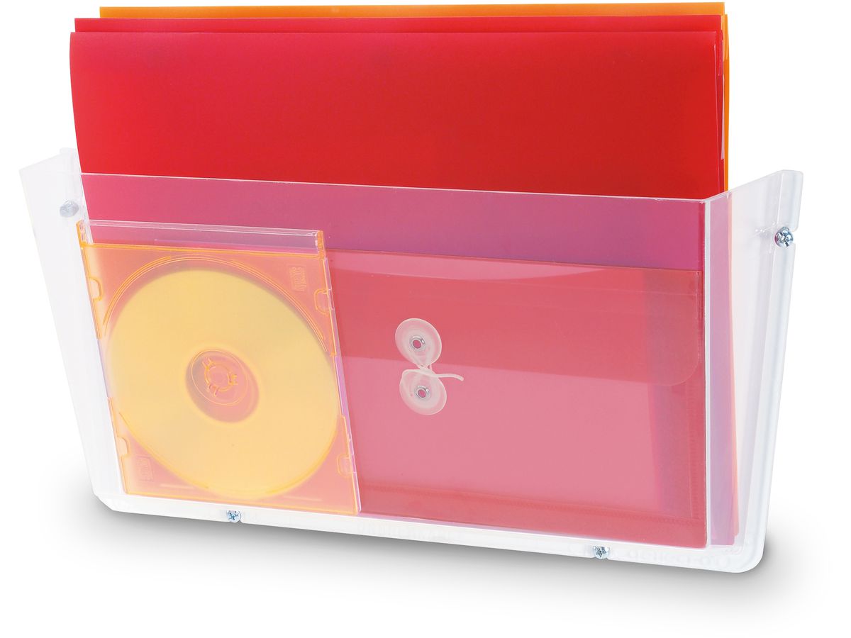 DEFLECTO Portadepliant DocuPocket 63201 A4, trasv. infrangibile, muro (0079916632018)