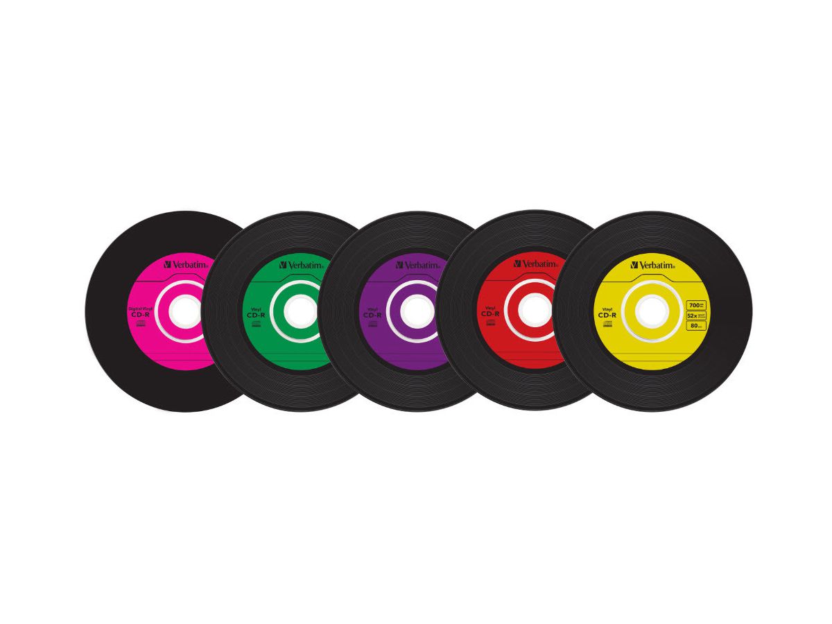 VERBATIM CD-R Slim 80MIN/700MB 43426 52x Vinyl 10 Pcs (0023942434269)