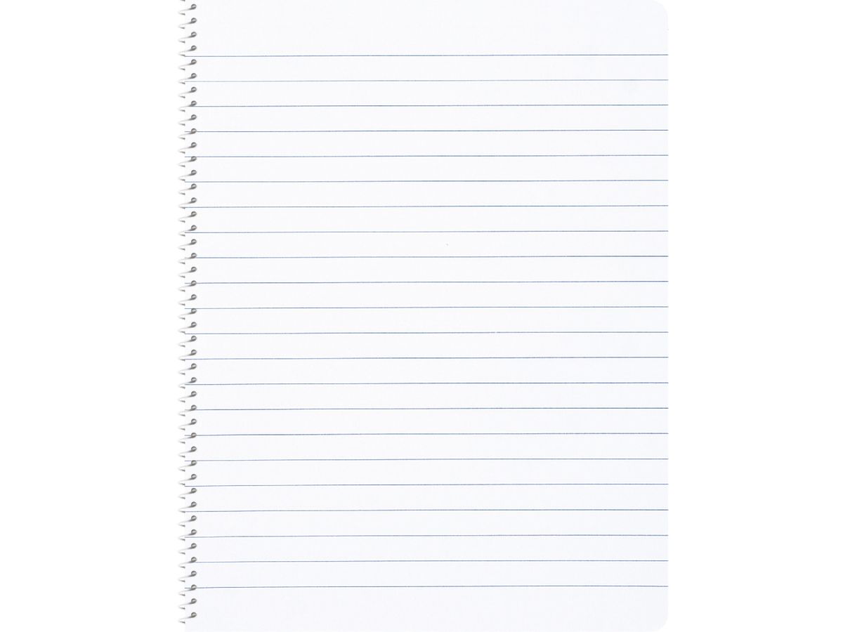 NOVOOO Spiralheft ass. 17.5×22cm 729782 liniert, 8mm, 70g 48 Blatt (9010729086804)