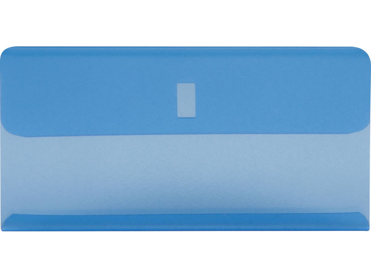BIELLA Klarsichthülsen 60x30mm 27360205U blau 25 Stück (7611365219049)