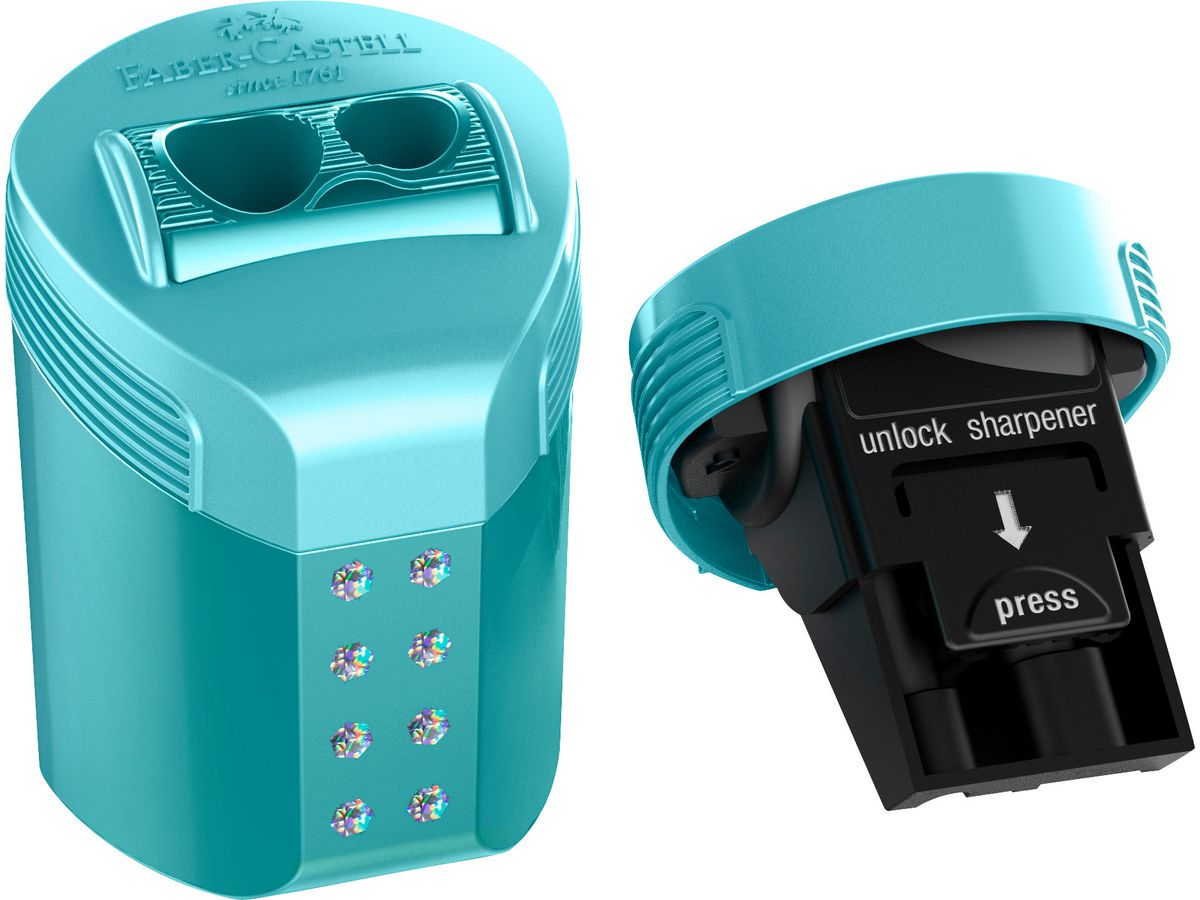 FABER-CASTELL doppio temperino 183990 RollOn Sparkle smistato (4005401839903)