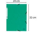 EXACOMPTA Dossier à élastiques A4+ 55303E verte manila (3130630553038)