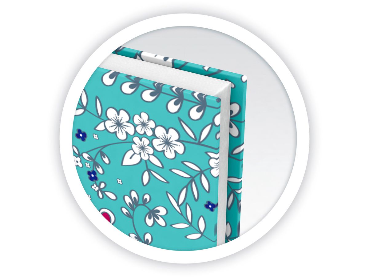 OXFORD Spiralbuch ForMe Floral B5 400094955 kariert 5x5mm, 90g 60 Blatt (3020120113395)