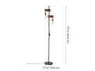 EGLO Lampadaire TOWNSHEND 4 43526 marron (9002759435264)