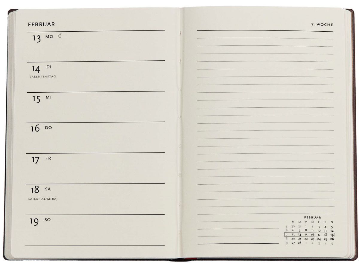 PAPERBLANKS Agenda Rubeo 2026 DD0574-3 1S/1P VSO Mini HC AL 9.5x14cm (9780349705743)
