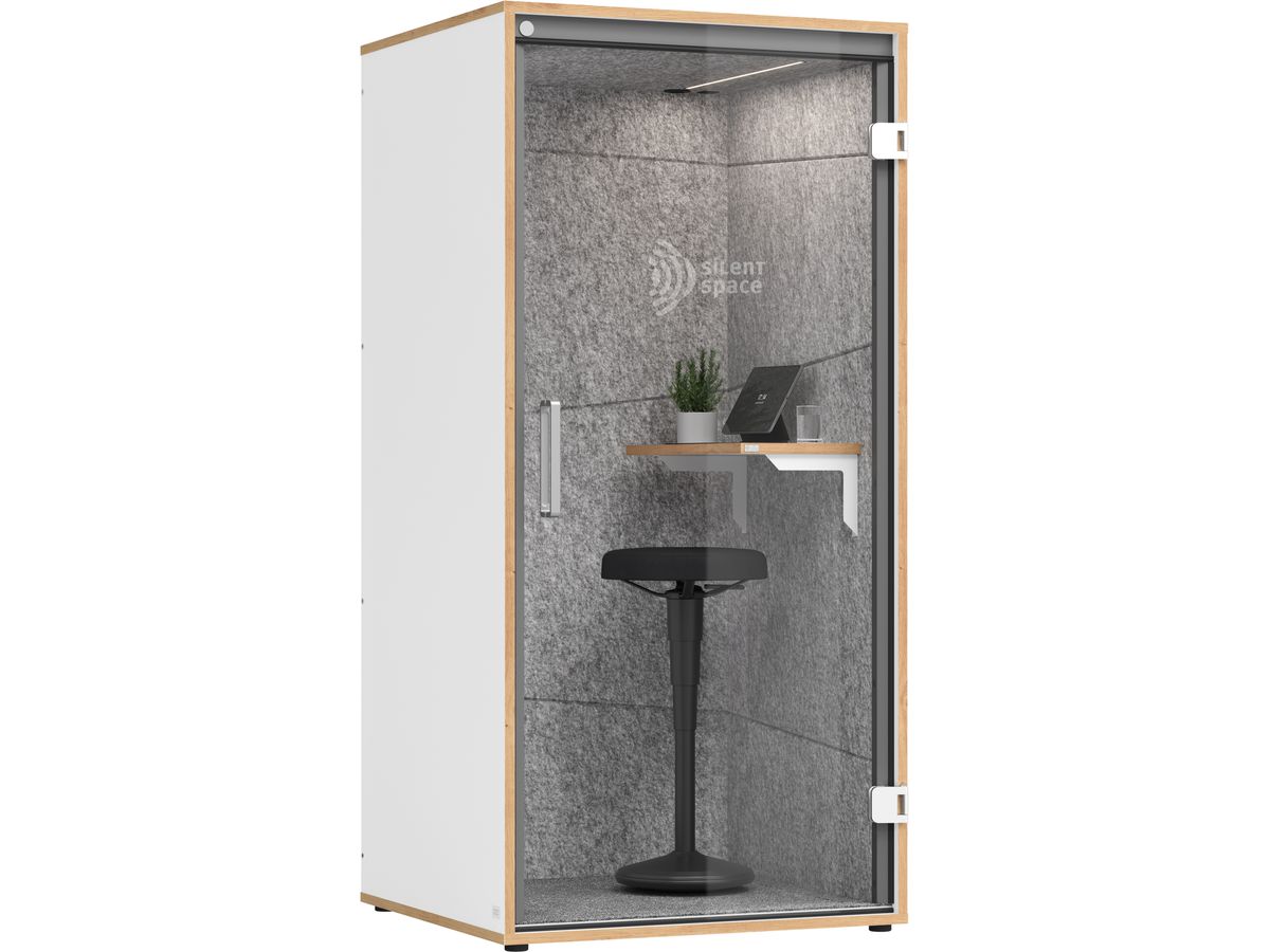 APOLLO MeetingBox Harmony VTBSS1/W/5/T bianco/grigio 103x100x217cm (4032062320952)