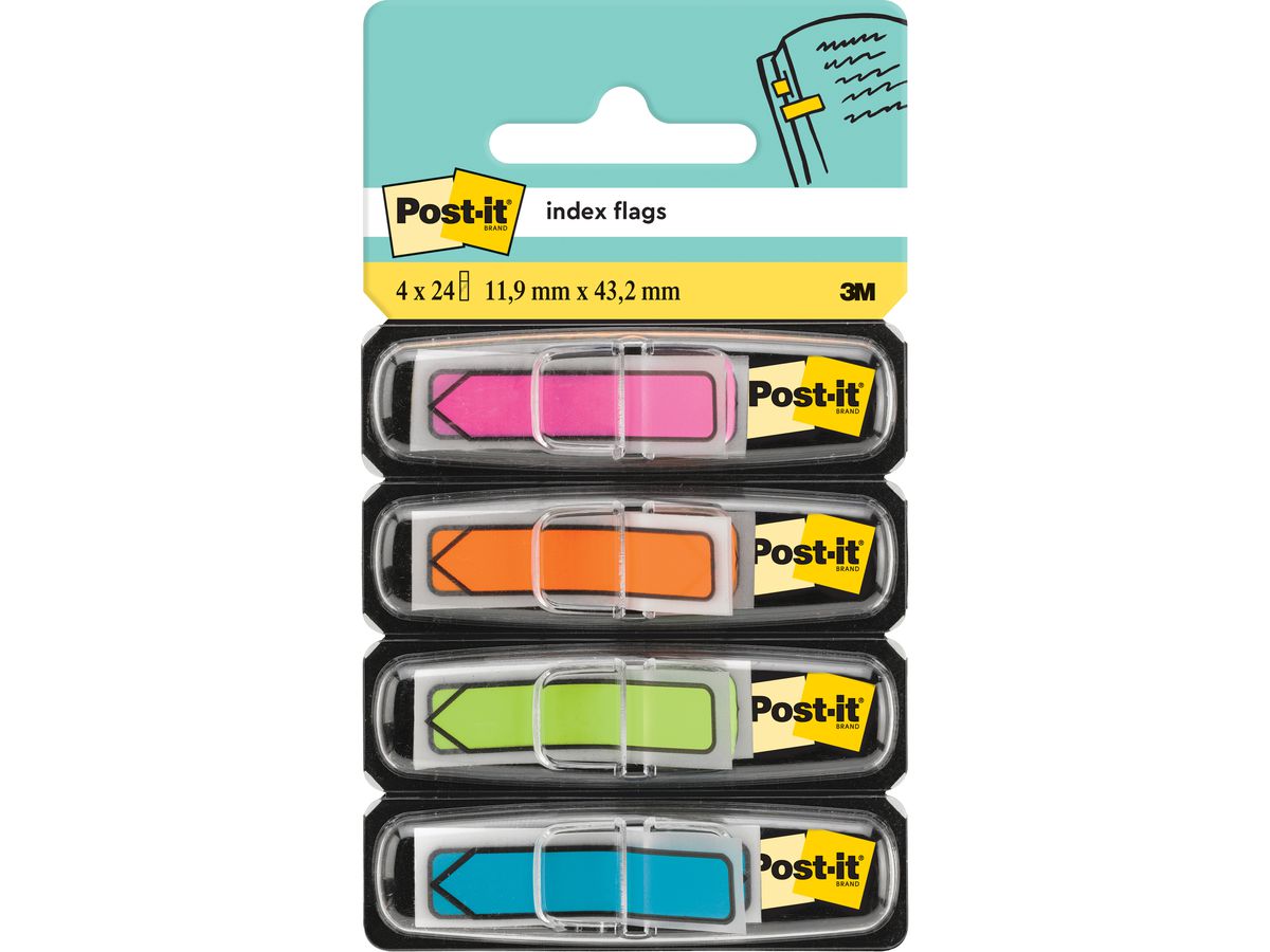 POST-IT Index Pfeile 684-ARR4 neon 4-farbig ass./4x24 Blatt (0021200508790)