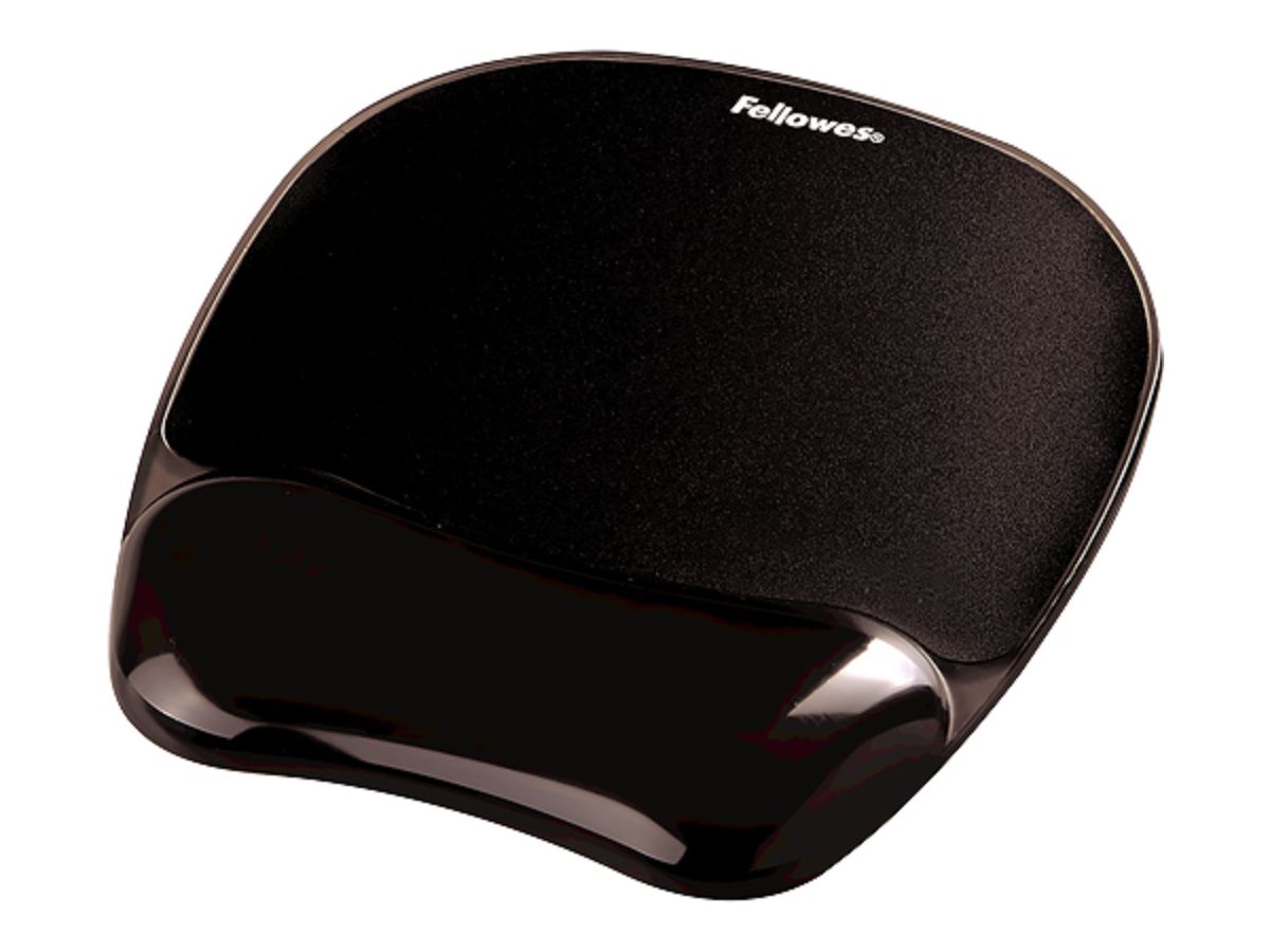 FELLOWES Mausmatte m. Handgelenkauflage 9112101 schwarz (0043859527175)