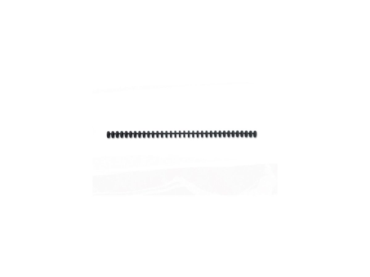 GBC Binderücken 8mm A4 388019E schwarz, 34 Ringe 50 Stück (5028252220163)