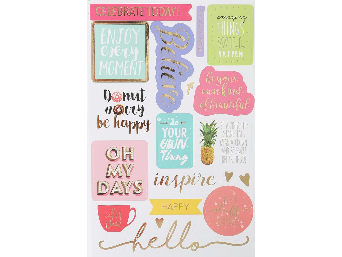 I AM CREATIVE Stickerbook 4087.473 paroles, 5 feuilles (7611983170821)