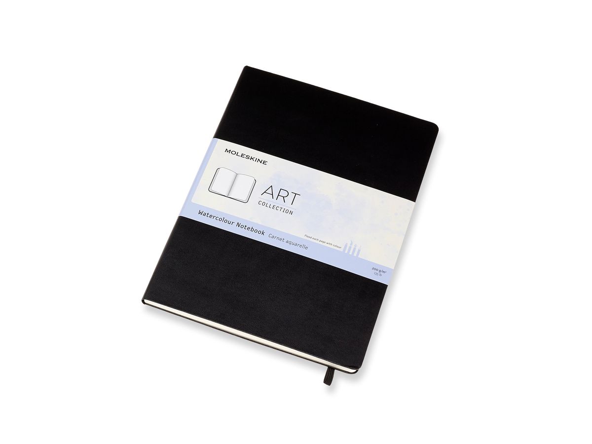 MOLESKINE Carnet aquarelle HC A4 626758 noir, 60 pages (8058647626758)