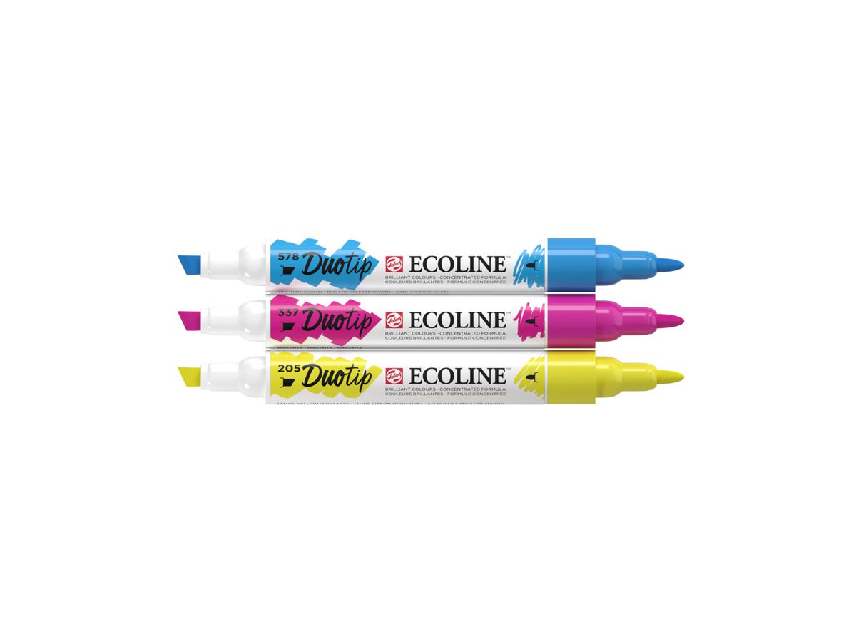 TALENS Ecoline Duotip Set 11609900 3 colori primari (8712079465605)