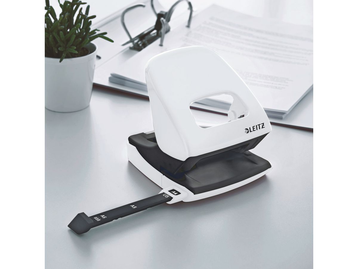 LEITZ Perforateur NeXXt WOW 5008 5008-20-01 blanc 30 feuilles (4002432393176)