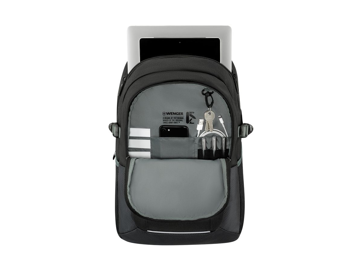 WENGER Ryde Laptop Backpack 612567 16inch Gravity Black (7613329178386)