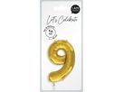 I AM CREATIVE Palloncini in foil no. 9 85cm 1000-1054 oro (7611983246809)