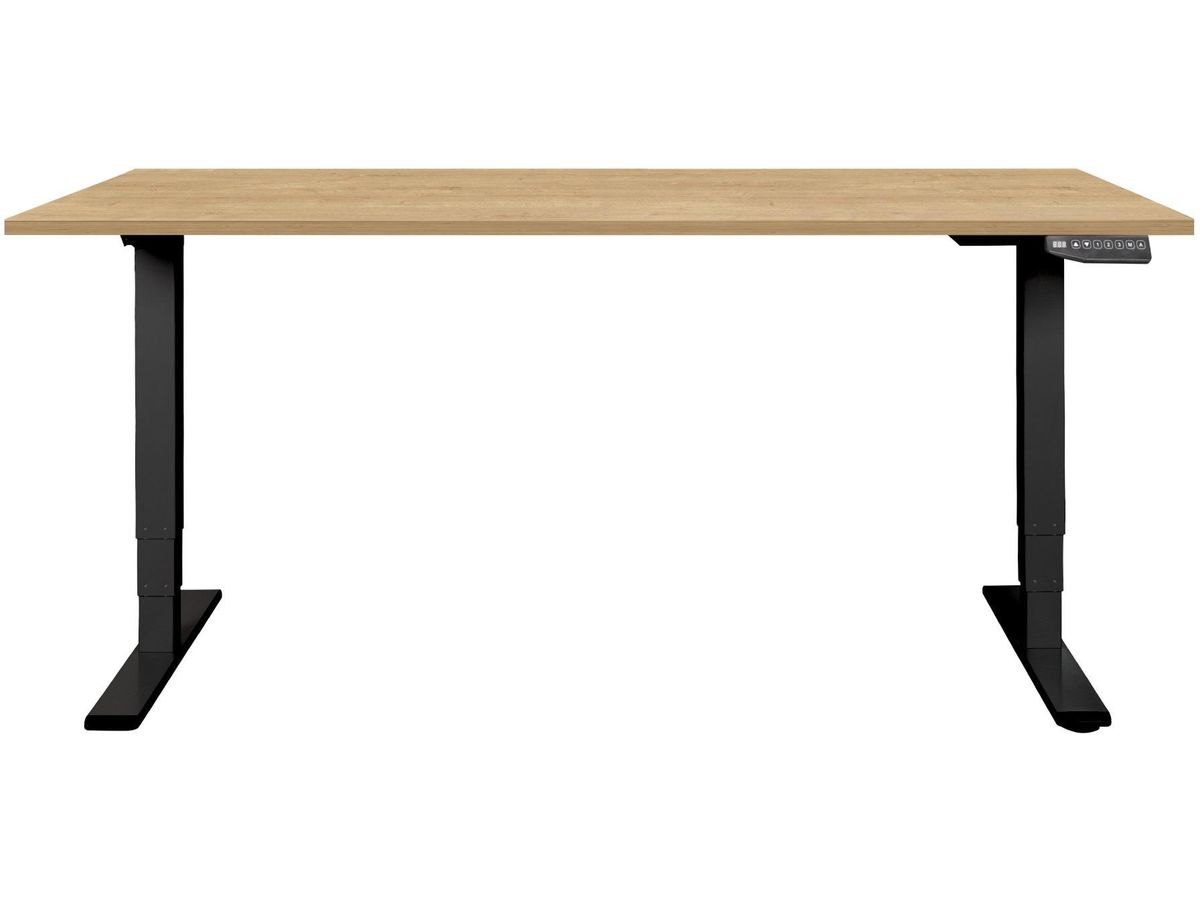 CONTINI Table de bureau 160x80cm 108175 chêne/noir, ET225E (9470108175008)
