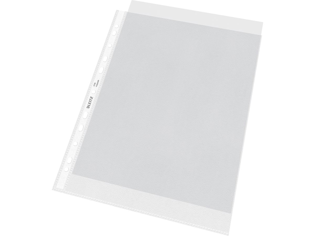 LEITZ Zeigetaschen PP A4 47900000 genarbt, 0,09mm 100 Stück (4002432432134)