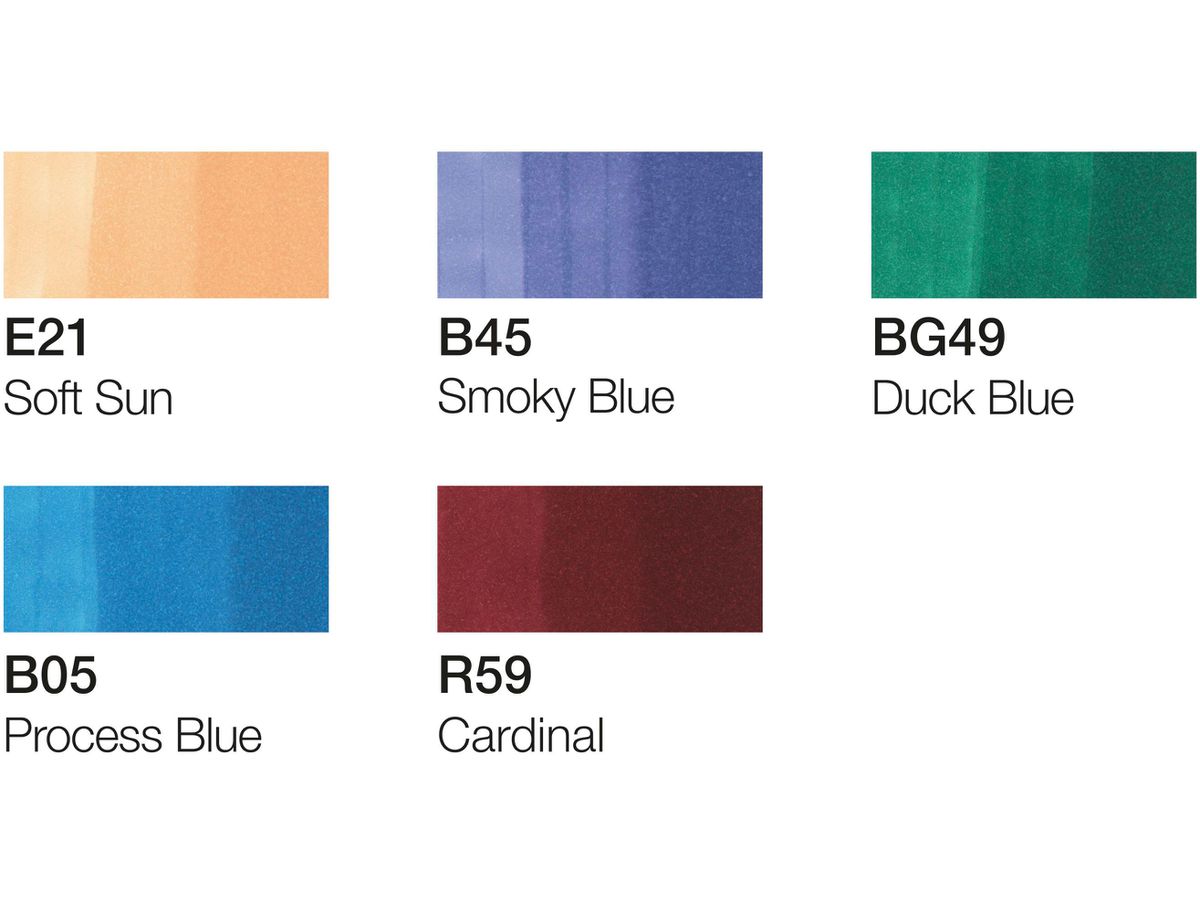 COPIC Marker Ciao 22075557 5+1 Set Manga 2 (4013695261416)