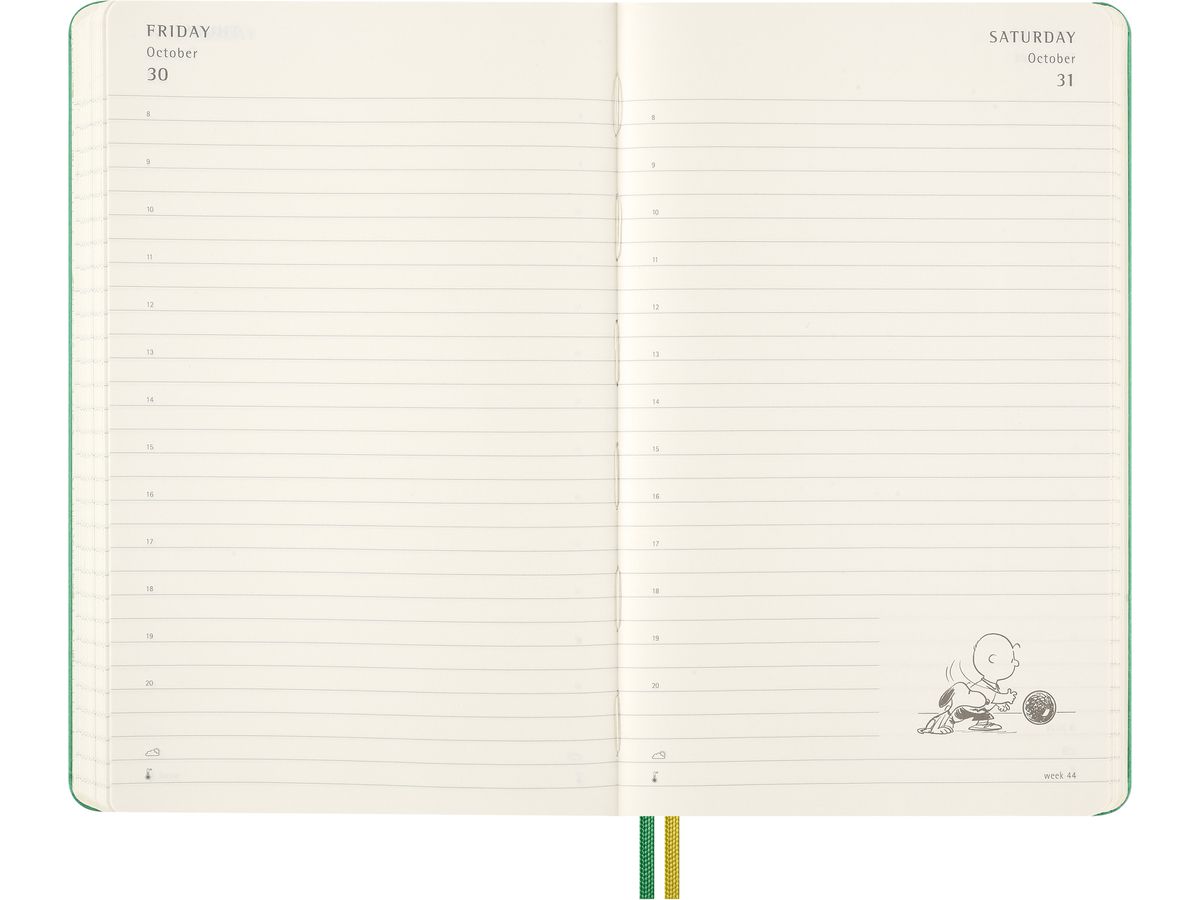 MOLESKINE Agenda Peanuts Large 2026 DHPE12DC3Y26 1J/1P vert HC 13x21cm (8056999277154)
