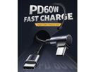 UGREEN Fast Charging Cable 3A Max 2m 50125 USB-C -USB-C,PD,90 Degree (6957303851256)