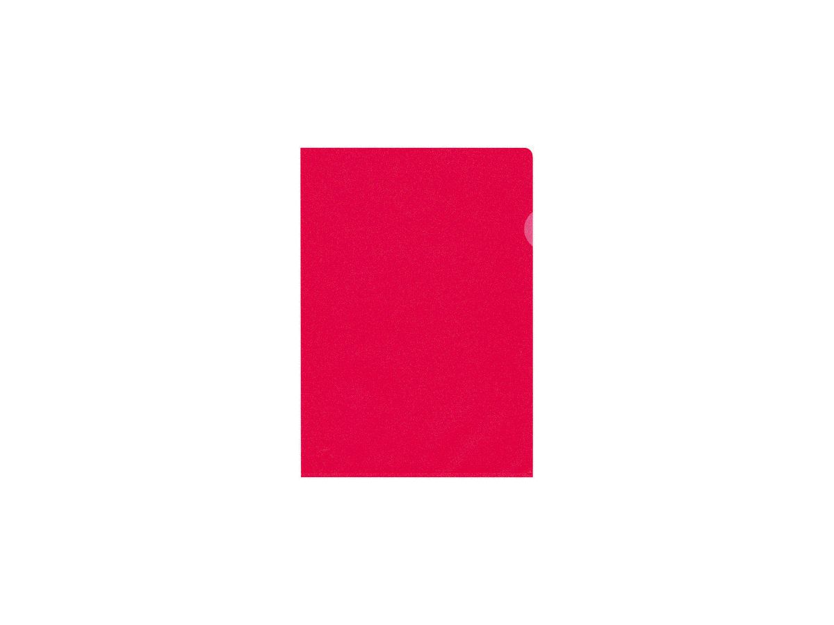 BÜROLINE Sichtmappen A4 620081 rot, matt 100 Stück (7612532008664)