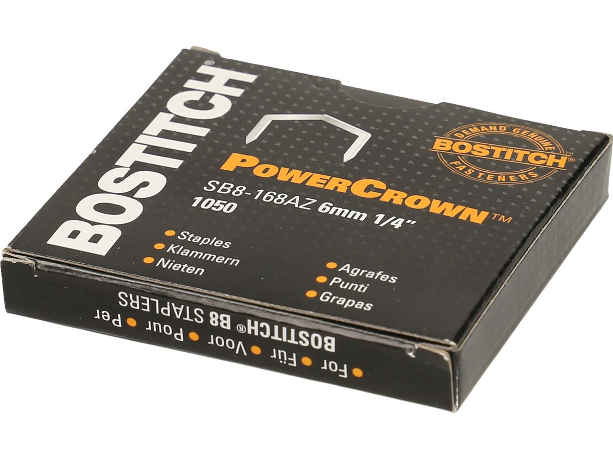 BOSTITCH Heftklammern SB-8 6mm SB8-168AZ 1050 Stück (5902013936077)