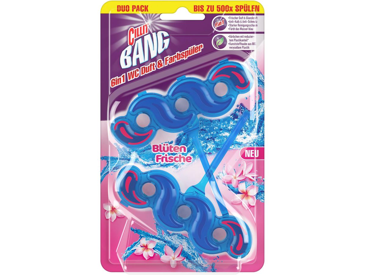 CILLIT BANG WC-Reiniger 6in1 3116705 Blütenfrische 2 Stück (4002448106661)