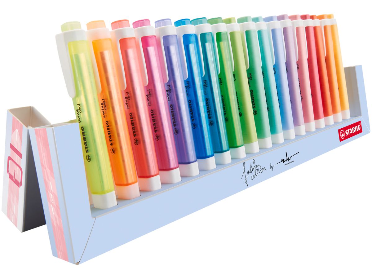 STABILO Textmarker Swing Cool 1-4mm 275/18-01-5 Set 18 pezzi (4006381565998)