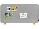 LEGAMASTER Divisorio x scrivania 120x60cm 7-209831 ELEMENTS, grigio, supporto (8713797101202)