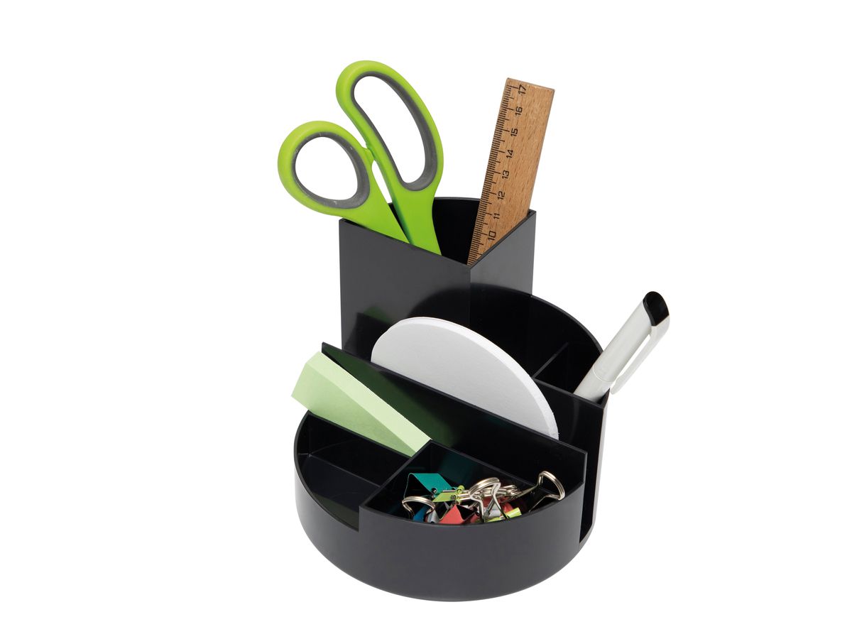 MAUL Stifteköcher Recycle 6.35 6 Fächer, 14cm,12.5cm,schwarz (4002390087568)