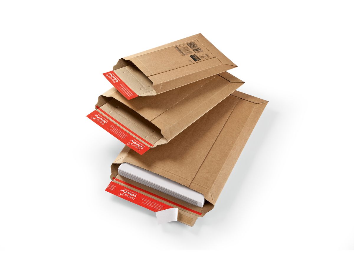 COLOMPAC Versandtaschen braun 2151763 185x270x50mm 20 Stück (4033657100201)