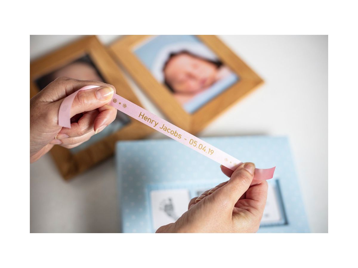 PTOUCH Textilbandkassette gold/pink TZe-RE34 PT-DV600VP 12 mm (4977766770347)