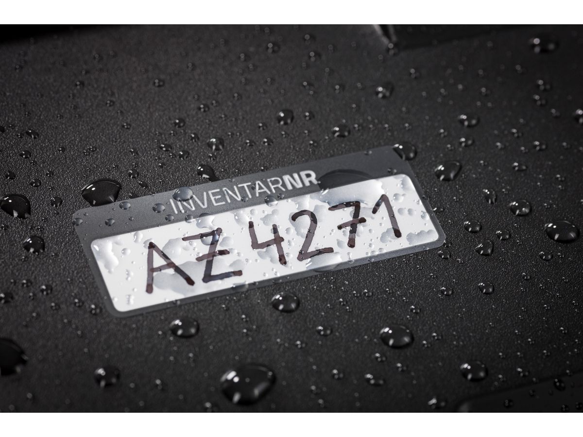 AVERY ZWECKFORM Inventar-Etiketten 50x20mm 6905 schwarz, Polyester 10Bl.50Stk. (4004182069059)