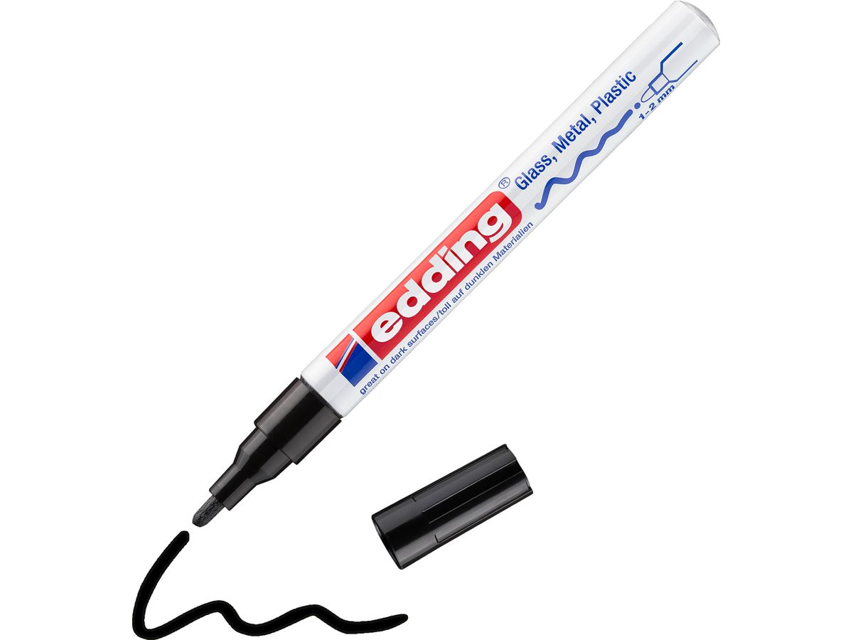 EDDING Paintmarker 751 CREA 1-2mm 751-1 CREA noir (4004764953202)