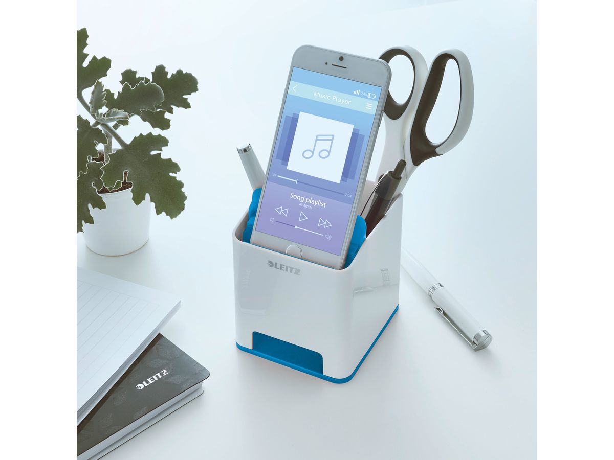 LEITZ Sound Stifteköcher WOW 53631036 blau (4002432113682)