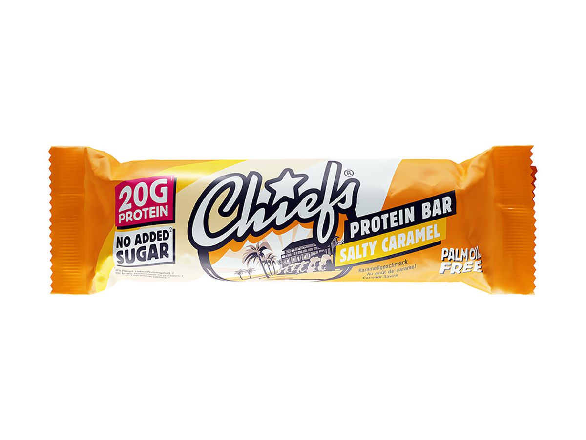 CHIEFS Protein Bar Salty Caramel 5257 55g, 12 pcs. (7640151710163)