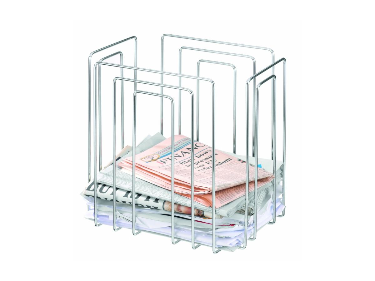 TMP Papiersammler/Zeitungsbinder 1111.01 chrom 37x27x37cm (0839452000012)