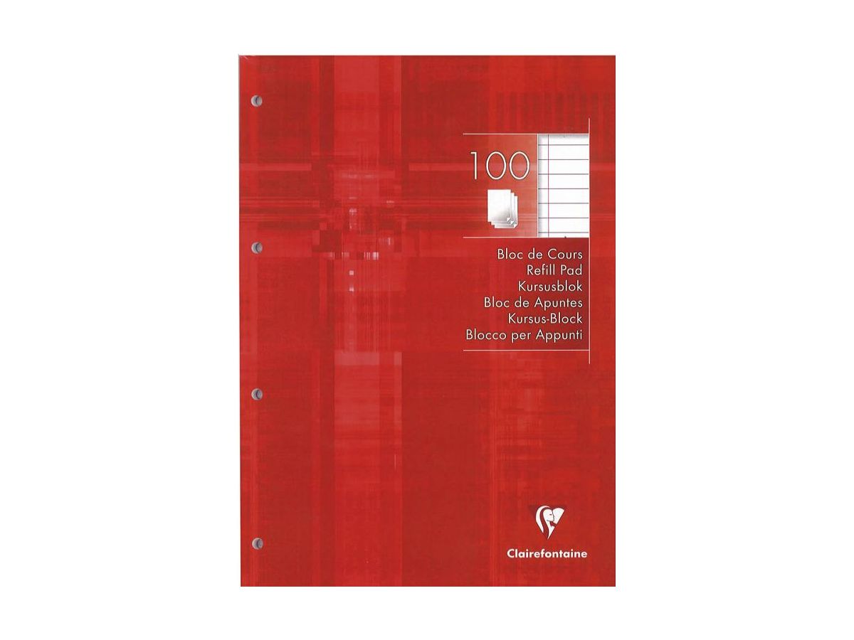 CLAIREFONTAINE Ringbuchblock A4 5818 liniert 100 Blatt (3329680058185)